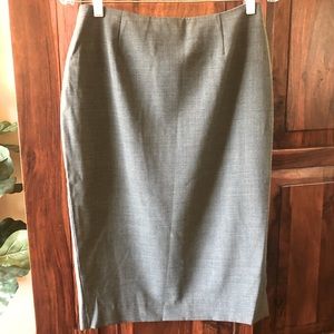 Theory Grey pencil skirt